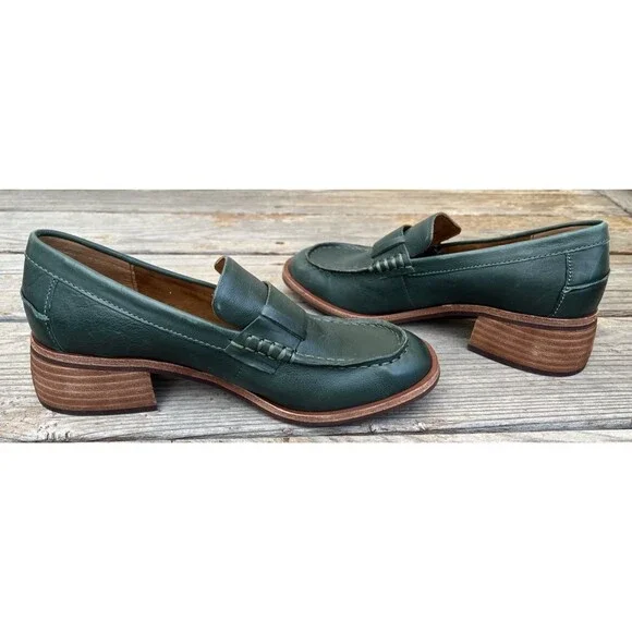Kork-Ease Kya Women's 6M Heeled Loafers Shoes - Green - Picture 8 of 14